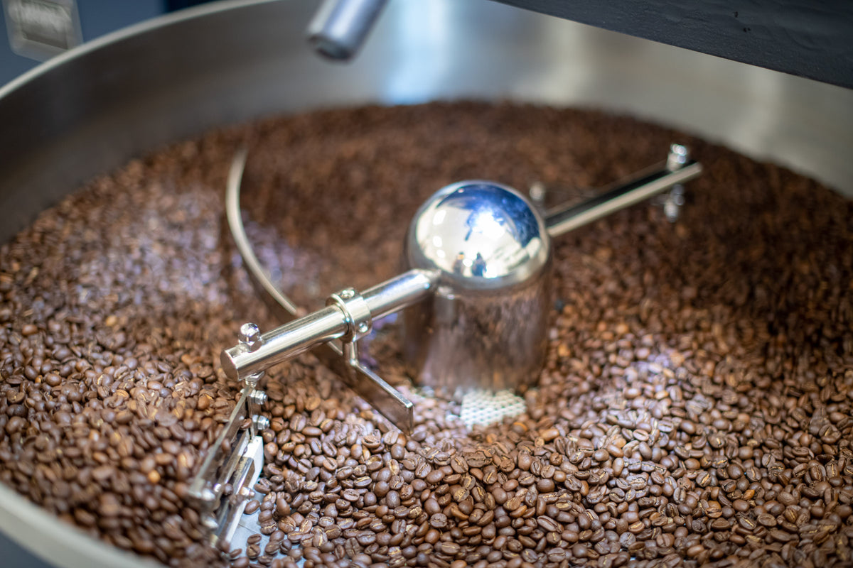 Coffee roasting at Three Keys Coffee